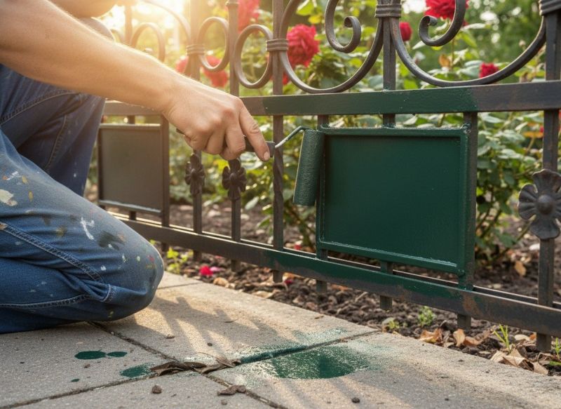 Wrought Iron Gate Painting