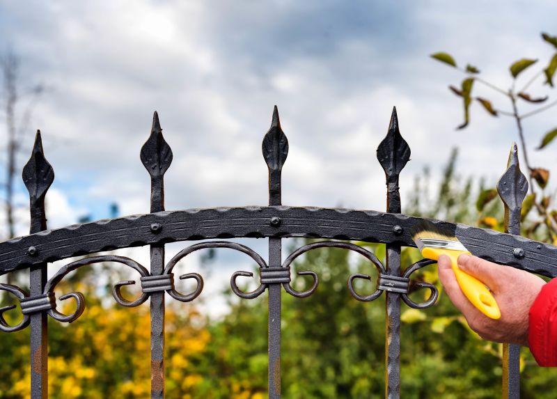 Wrought Iron Gate Painting