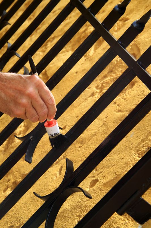 Wrought Iron Gate Painting In Monticello